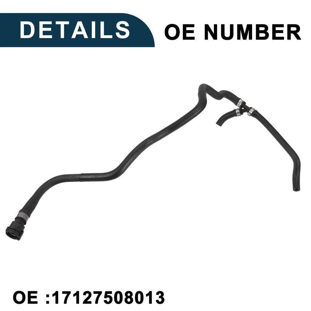 Radiator Hose for BMW 745i 745Li (2002–2005) No. 17127508013 | Black
