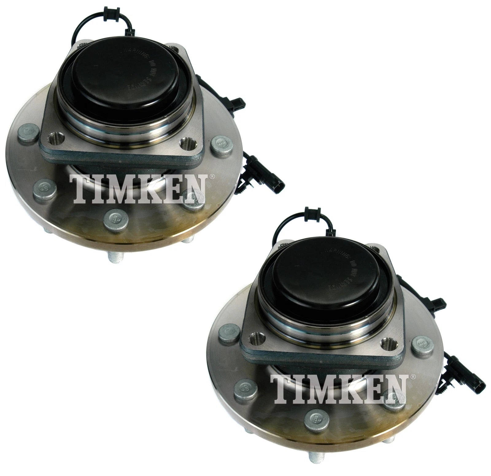 Set of 2 Timken Front Wheel Bearing and Hub Kits for Chevrolet GMC (2011–2015)