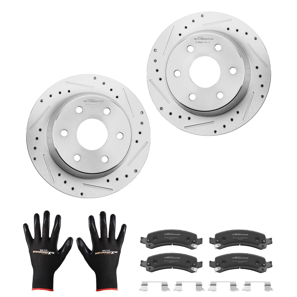 Rear Brake Rotors & Pads Kit for Chevrolet Suburban 1500 (2002-2006)