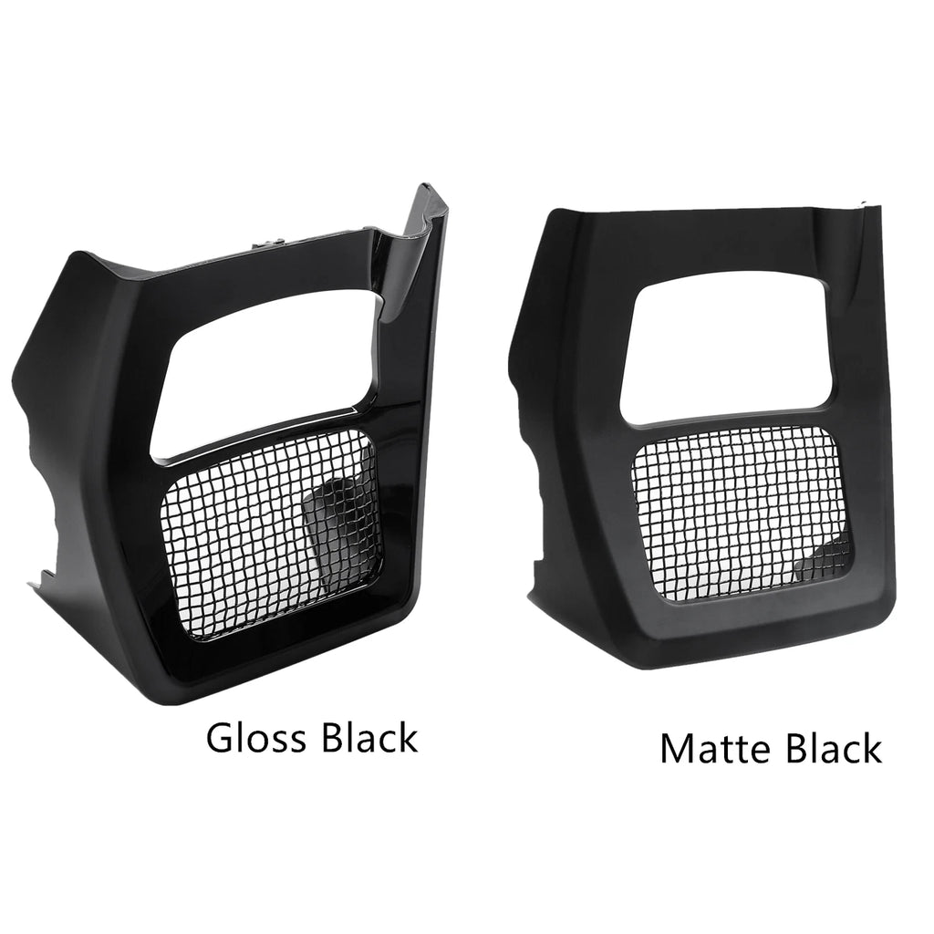 Black Fairing Spoilers Radiator Cover for Harley Road King Glide (2017–2022)