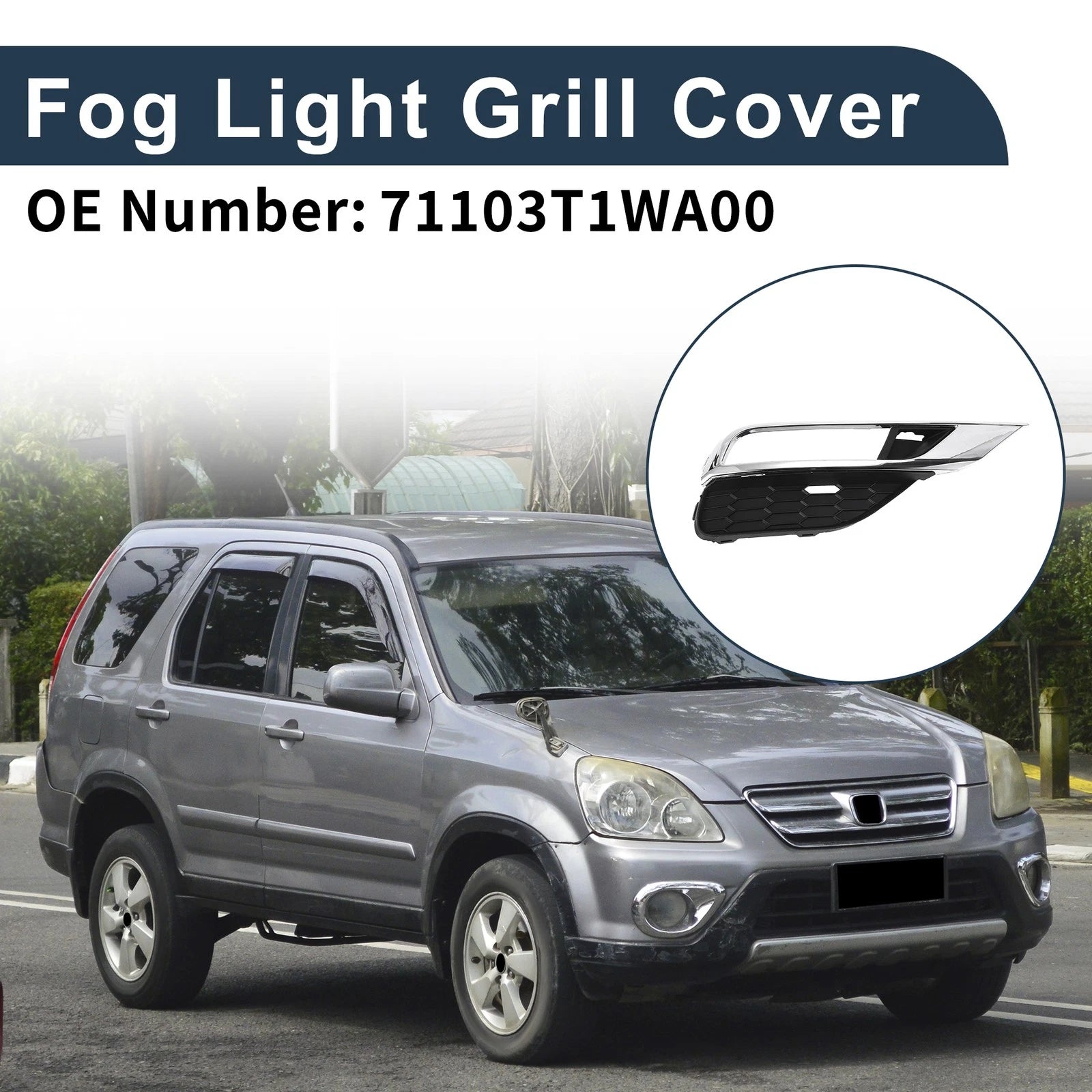 1 Pc Fog Light Grill for Honda CR-V (2015–2016) No. 71103T1WA00
