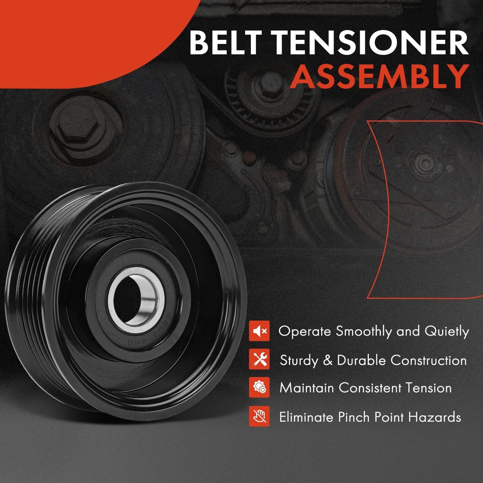 Idler Pulley for Ford Mustang, Crown Victoria, Lincoln