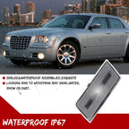 2X Clear Lens Front Bumper Side Marker Lights for Chrysler 300C (2005–2010)