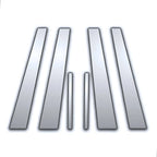 6Pc Chrome Pillar Post Covers Replacement for Acura RL (2005–2009)
