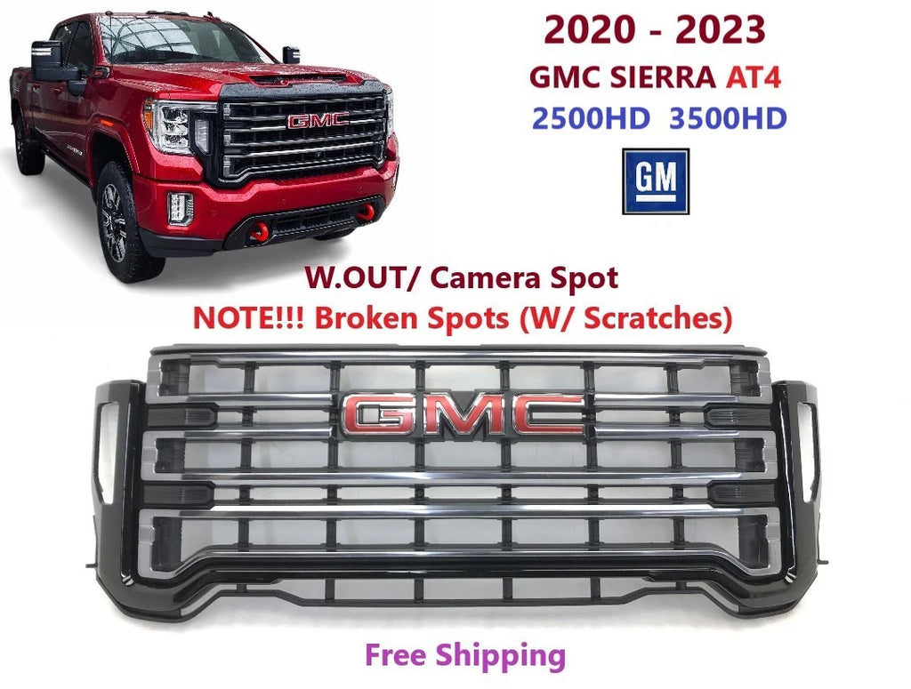 Front Upper Grille for GMC Sierra AT4 2500HD 3500HD (2020–2023) #1