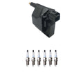 Ignition Coil & Denso Platinum Spark Plugs Kit for Durango 3.9 V6 (2004–2009)