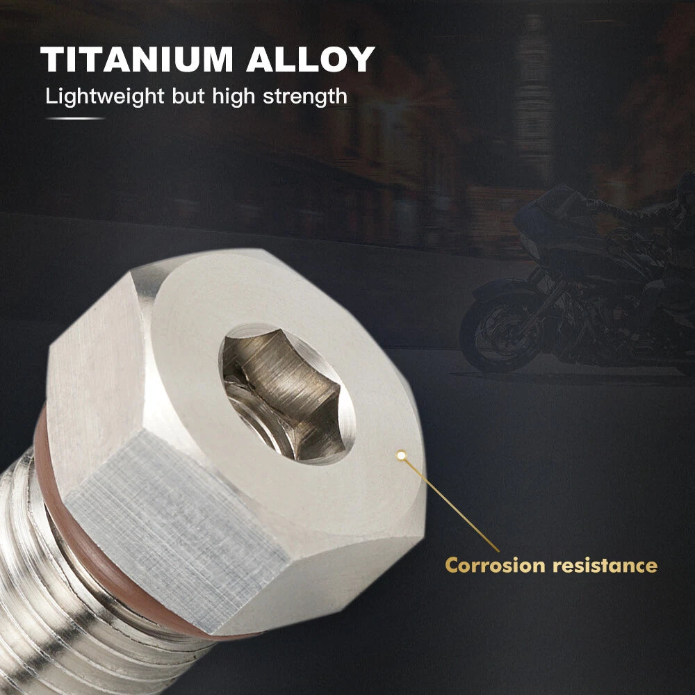 NICECNC Titanium Magnetic Oil Drain Plug for Harley Street Glide FLHXS (2007–2019)
