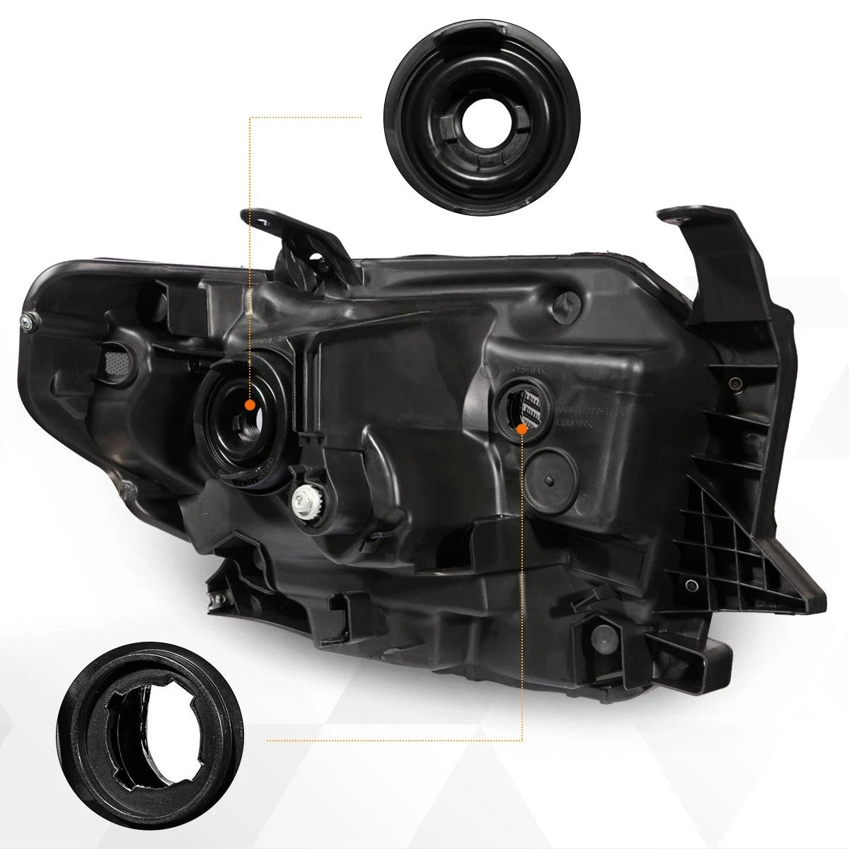 Headlight/Lamp for Tundra Pickup (2014–2021) OE Replacement Chrome Housing