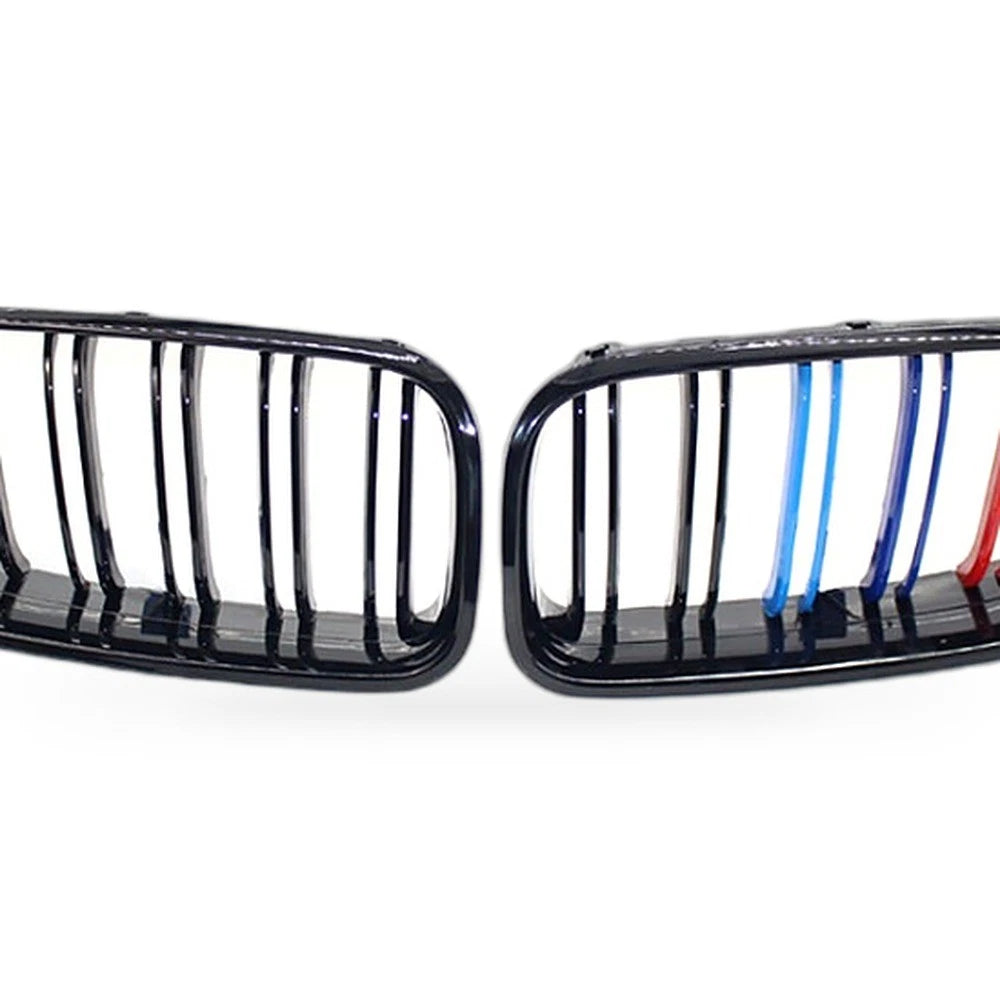 Gloss Black Double Line Grille for BMW 6 Series F06 F12 F13 (2012–2016)