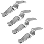 Set of 4 Industrial 90 Degree Hook Latch Carbon Steel for Equipment Fastening