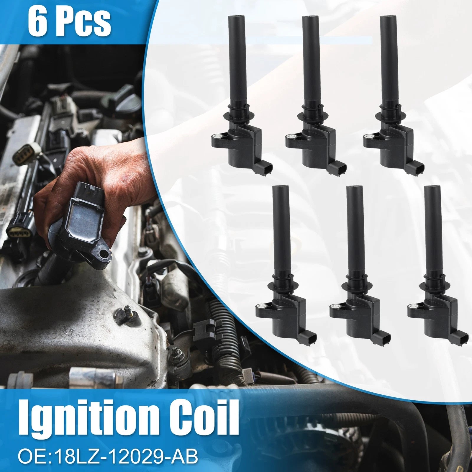 Set of 1 Ignition Coil Pack No. 18LZ-12029-AB for Mazda Tribute (2001–2007)