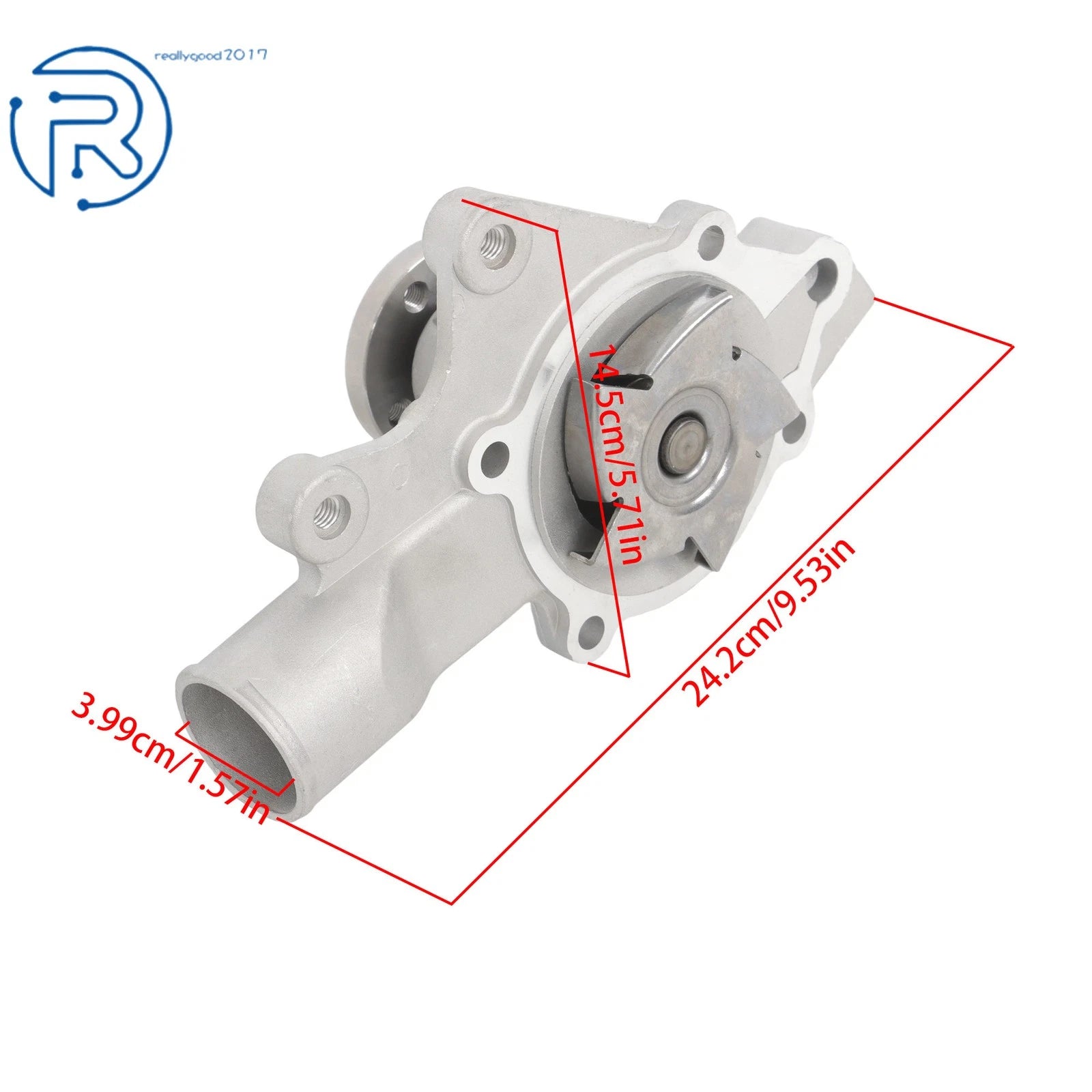 Water Pump with Gasket for Jeep Cherokee Wrangler (1987-1990)
