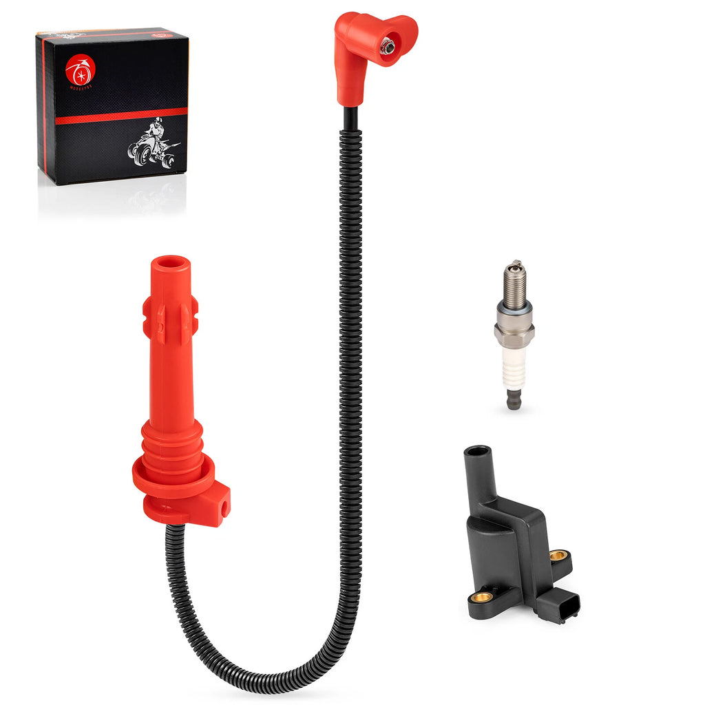Ignition Coil & Spark Plug Wire Cap for Polaris Sportsman Ranger RZR (2015–2023)