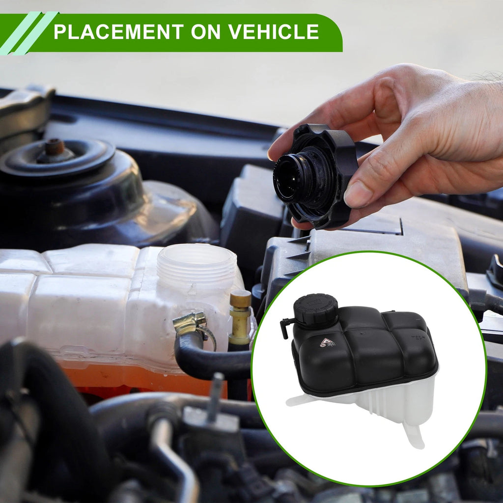 Coolant Expansion Overflow Tank with Cap No. 1405001749 for Mercedes-Benz 400SE (1992–1992)