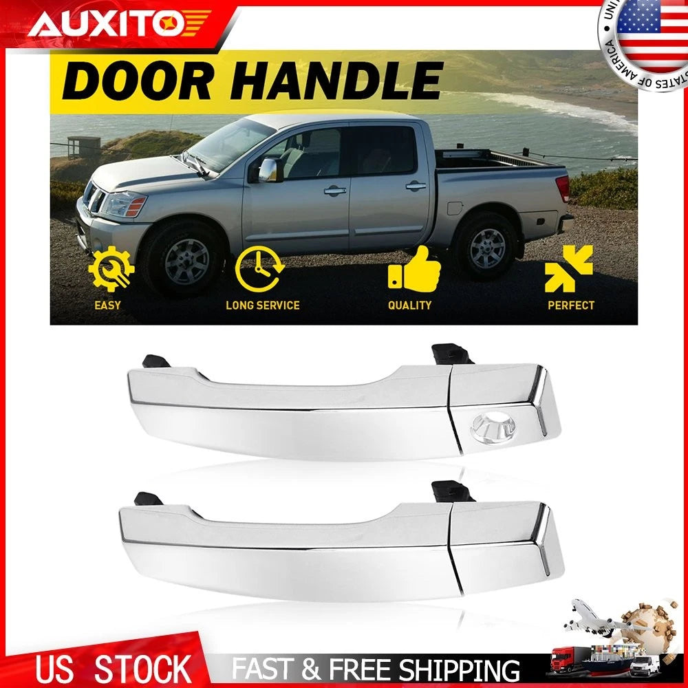 2X Chrome Outside Door Handle for Nissan Pathfinder Armada (2004)
