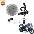 Ignition Switch Fuel Gas Cap Seat Lock Key Set for Yamaha YZF-R25 R3 R6 (2014–2023)