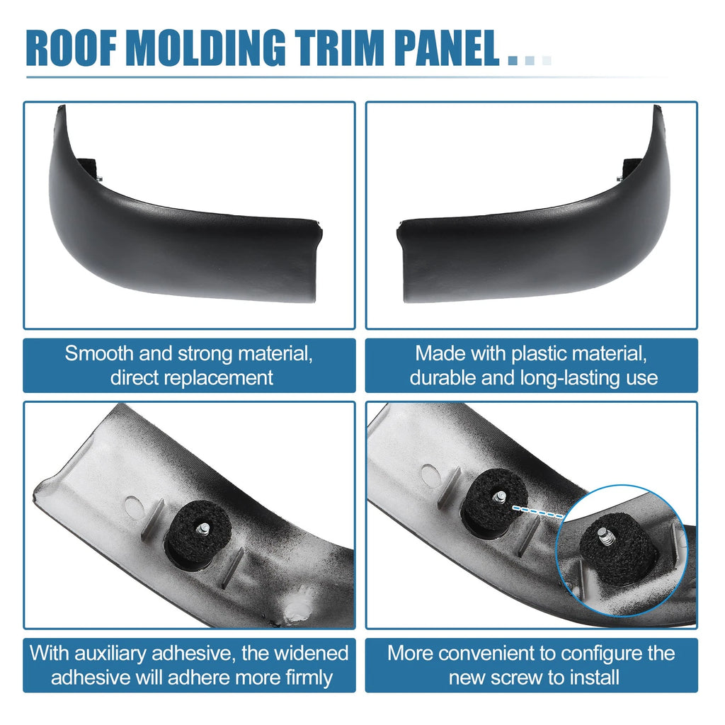 1 Pair Roof Side Decorative Strips No.YC3Z-2551729-PTM for Ford F-250 (2017–2022)