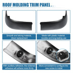 1 Pair Roof Side Decorative Strips No.YC3Z-2551729-PTM for Ford F-250 (2017–2022)