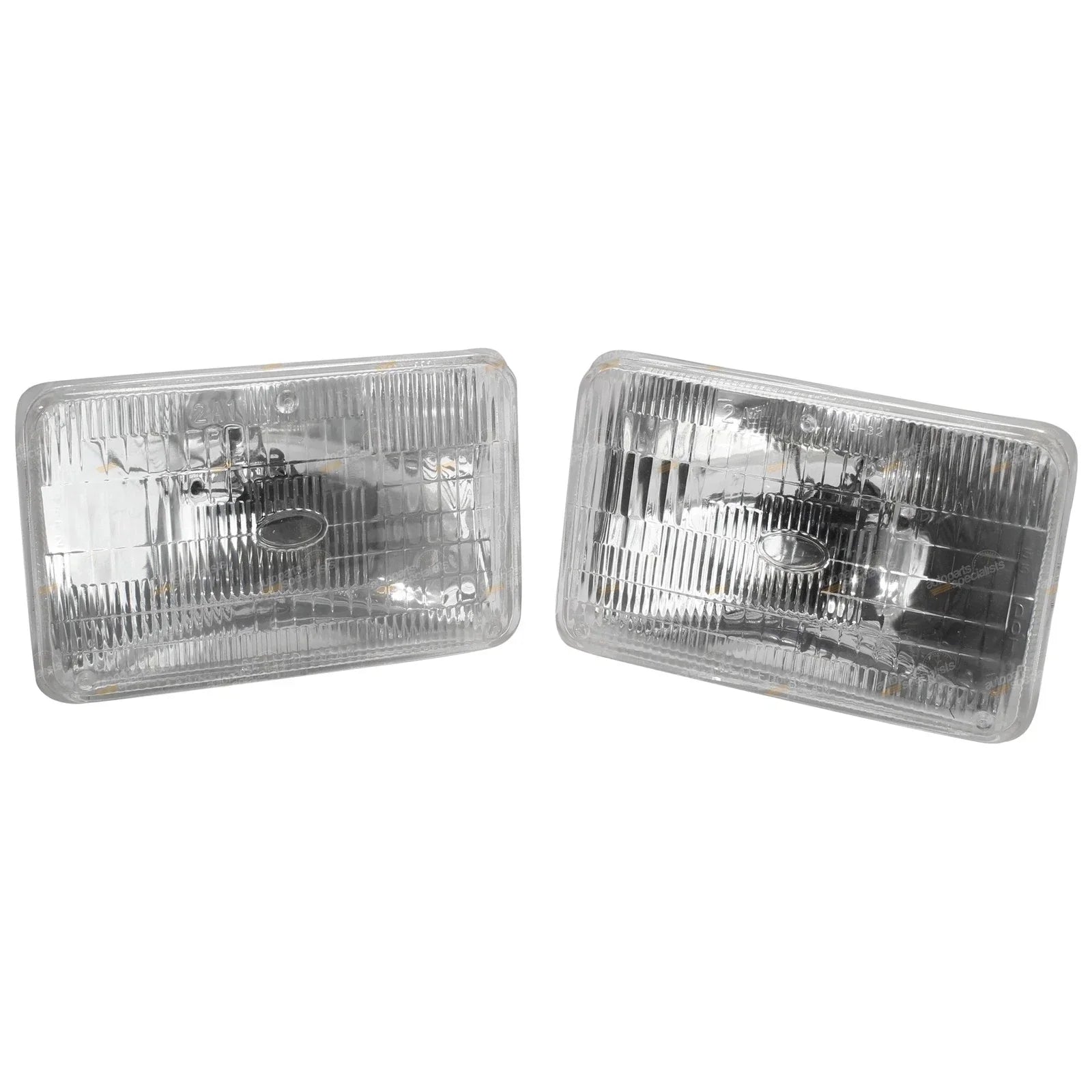 2 x Sealed Beams 6x4 Square 40/60W 12V for Landcruiser 80 Series (1990–1998)