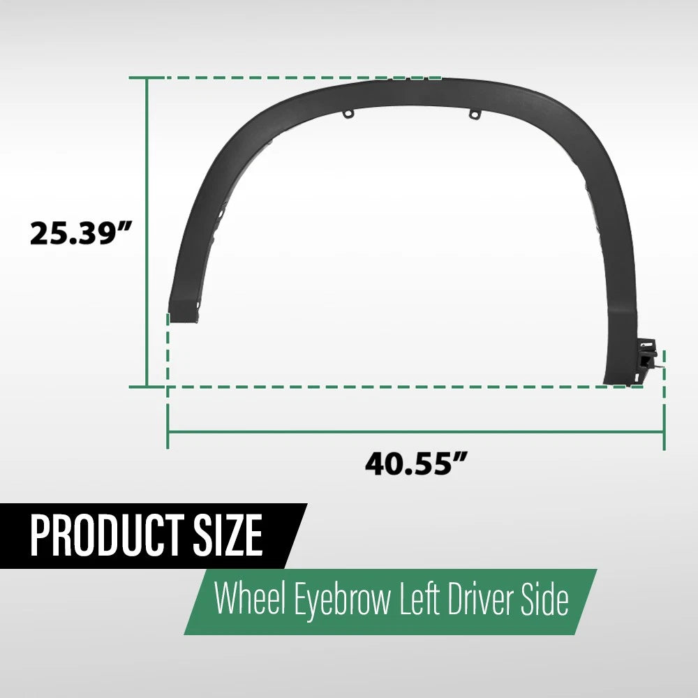 Front Left Fender Flare Molding Trim for Toyota Highlander (2014–2019)