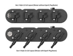 Satin Black Aluminum Valve Covers with Coil Covers for Chevrolet LS (1997–2014)