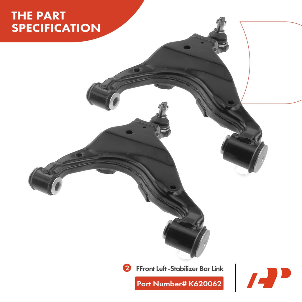 10x Front Control Arm Ball Joint Sway Bar for Toyota 4Runner (2010–2019)