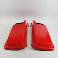 Set of 2 Orange Saddlebag Lids for Harley Davidson Touring (1993–2013)