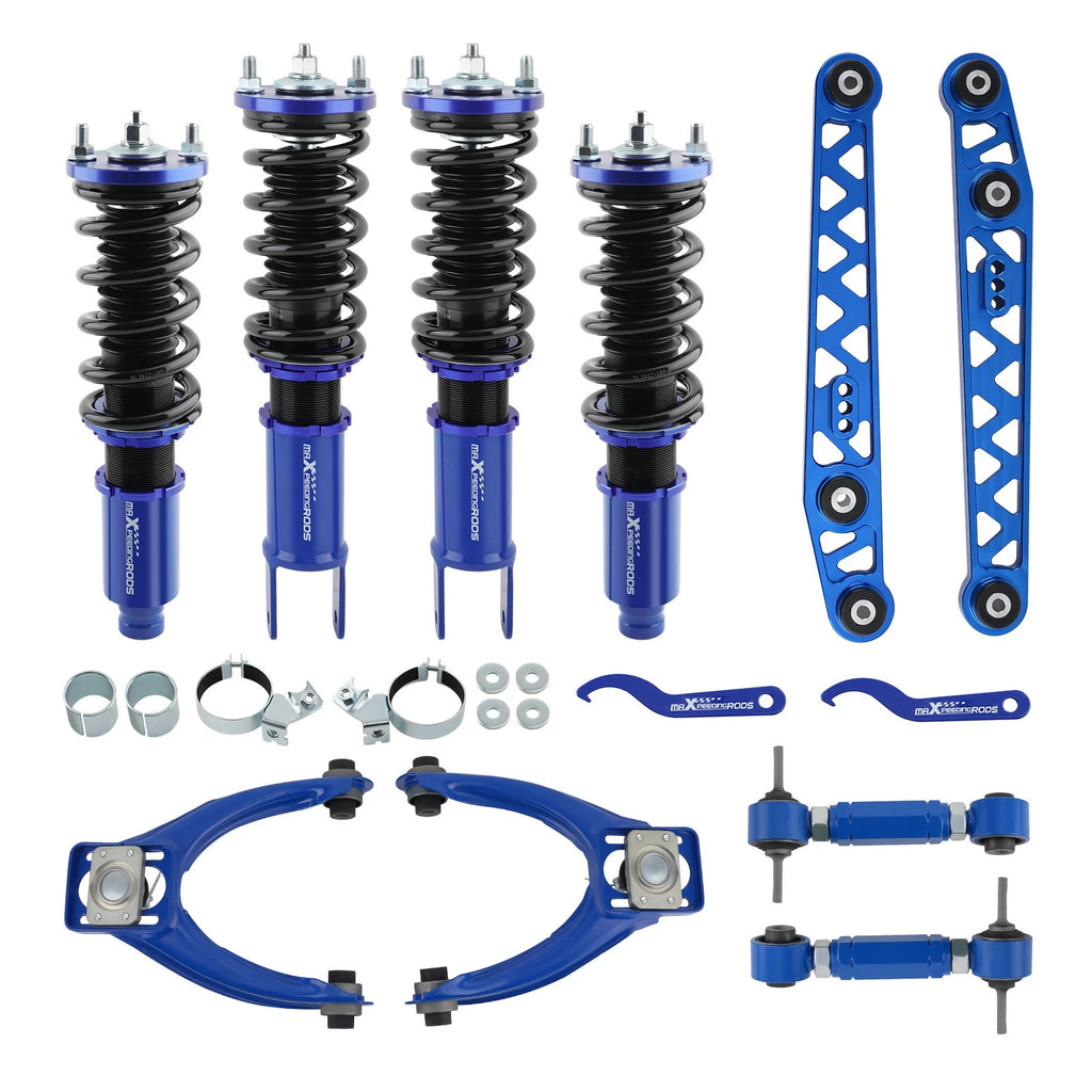 Coilovers Shock Adjustable Camber Arm Kit Toe Combo for Honda Civic (1996–2000)