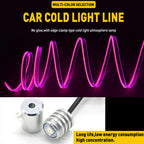 4in1 LED RGB Fiber Optic Strip Light for Car Interior