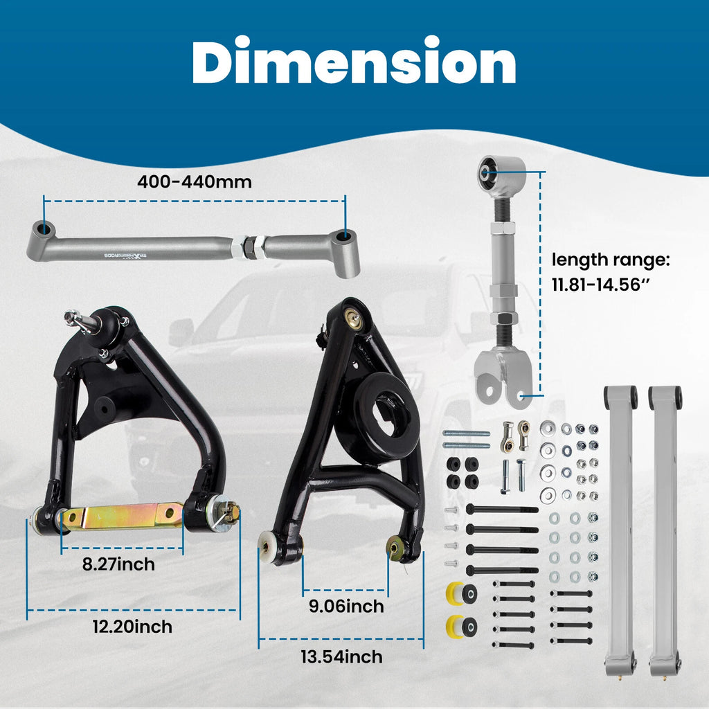 Trailing Control Arms Brace Kit for Chevelle LeMans GTO (1968-1972)