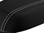 Leather Console Lid Armrest Cover for Kia Sportage (2011–2016) White Stitch