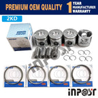 Rebuild Kit for Toyota 2KD 2KD-FTV (2000–2023) Piston Ring Gasket Bearing