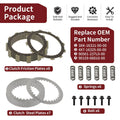 Clutch Friction Steel Plates w Spring Bolt for Yamaha YZ250 (2002–2024)