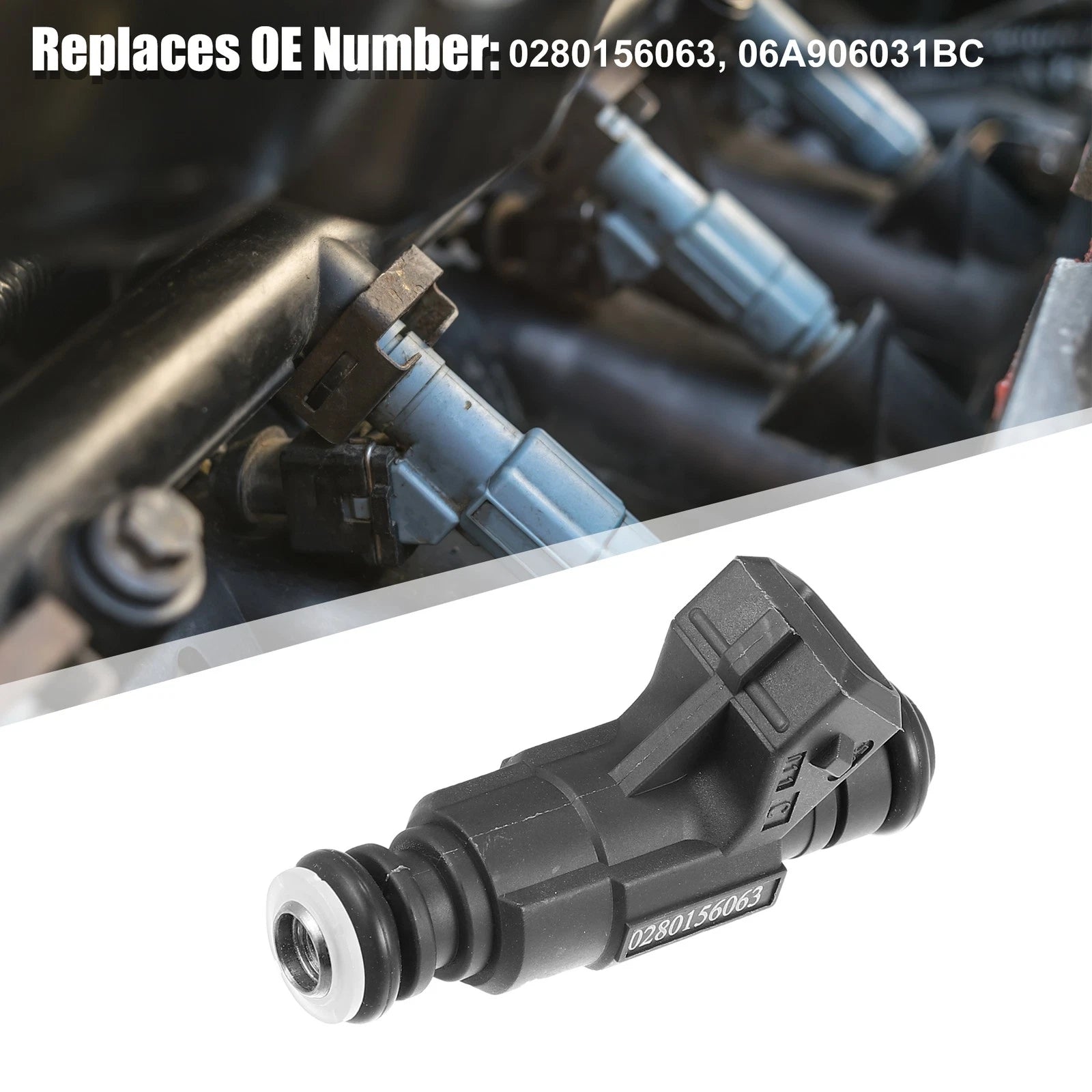 Set of 4 Fuel Injector Nozzles 0280156063 for Audi TT Quattro (2003–2006)
