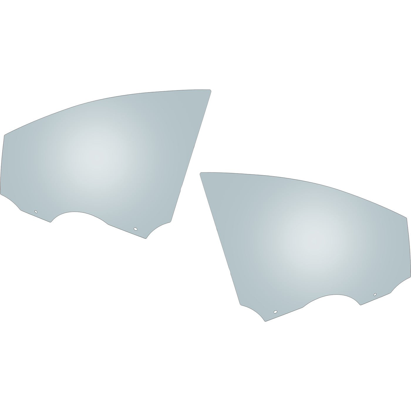 Set of 2 Front Door Glasses for C-Max
