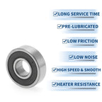 Deep Groove Ball Bearing P0 for Scooter Skateboard Wheel (10x26x8mm)