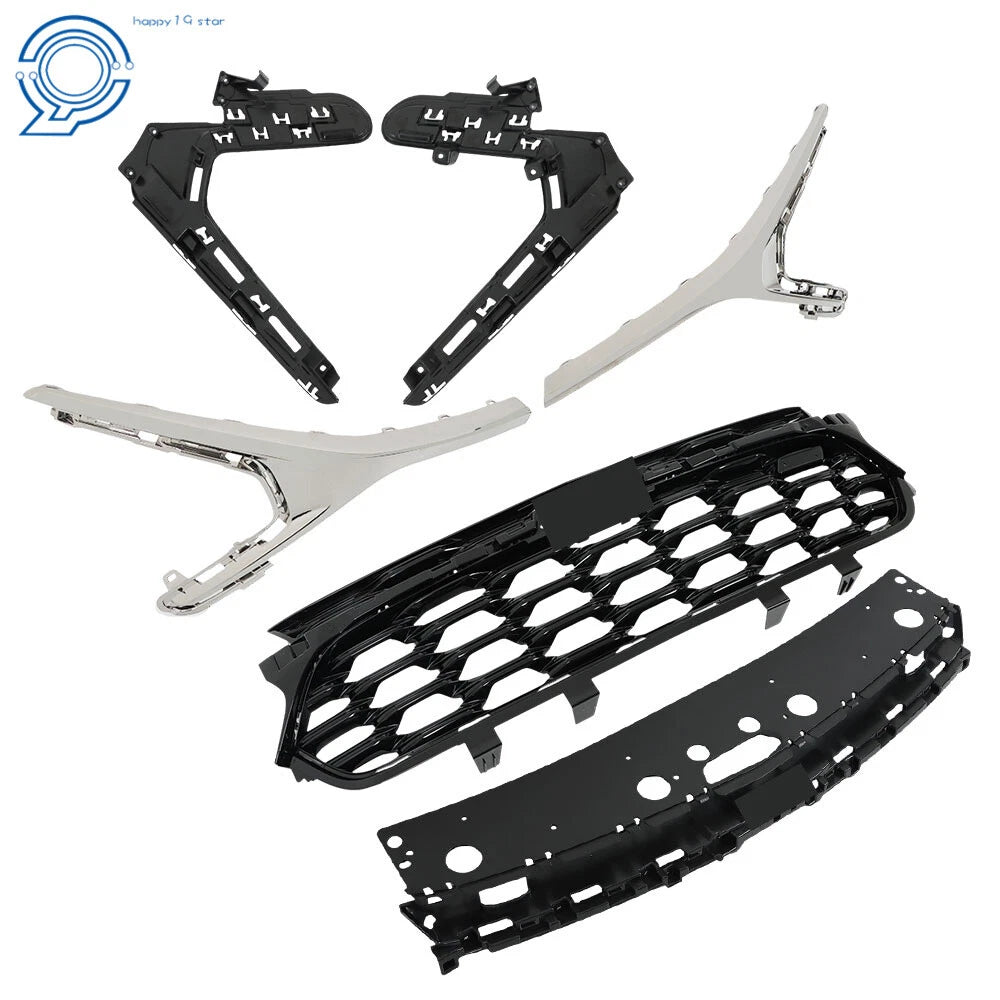 Front Bumper Grille with Chrome Trim for Chevrolet Trax RS (2023-2024)