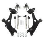 Front Lower Control Arms w/Ball Joints Tie Rod Ends for Honda Civic (2016–2019)