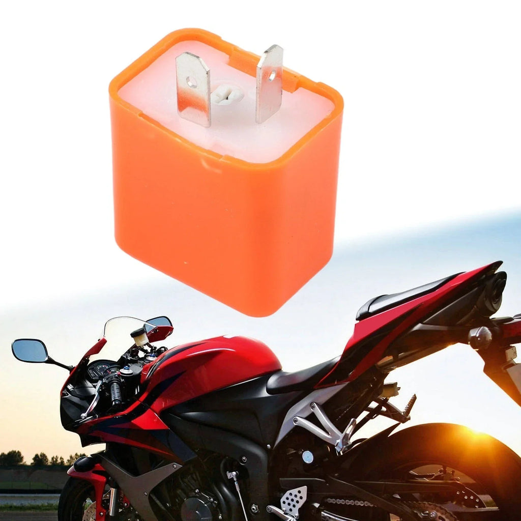 1 x 2 Pin Adjustable LED Indicator Flasher Relay for Motorcycle