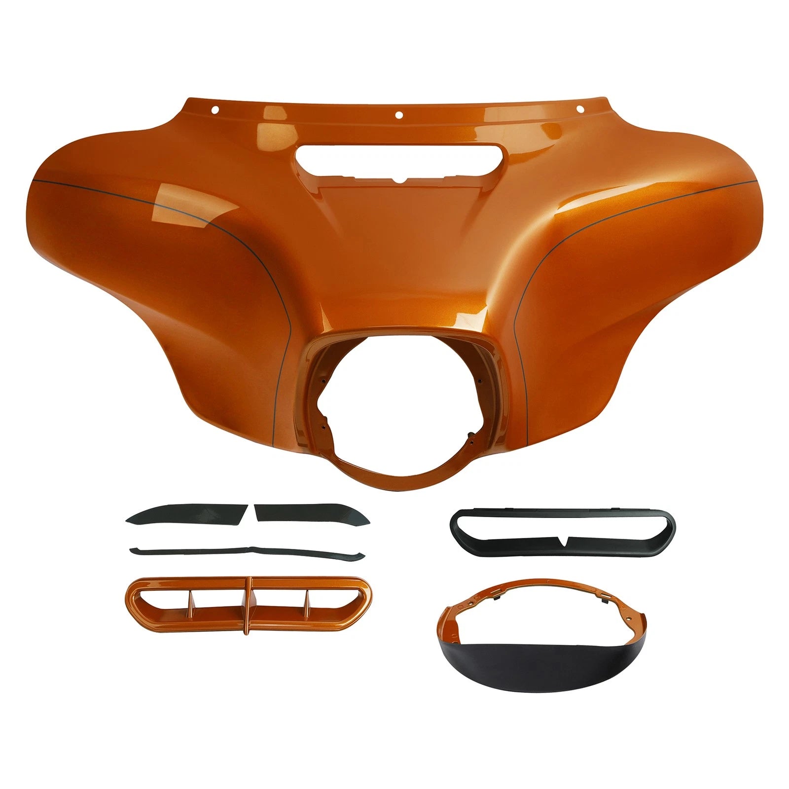 Outer Batwing Fairing for Harley Electra Glide 2014–2024 Amber Whiskey