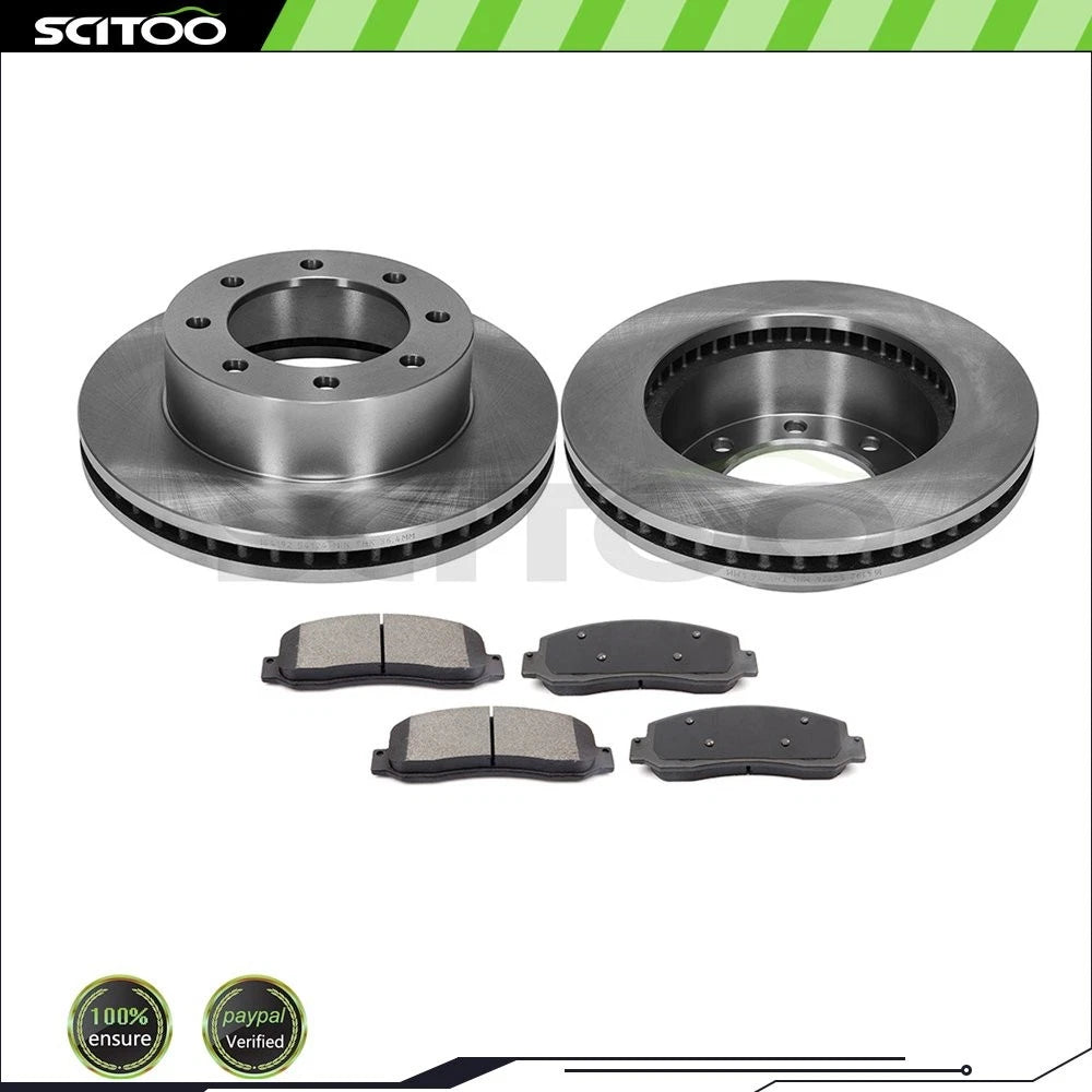 Front Brake Pads and Rotors for Ford F-250 F-350 Super Duty (2005–2023)
