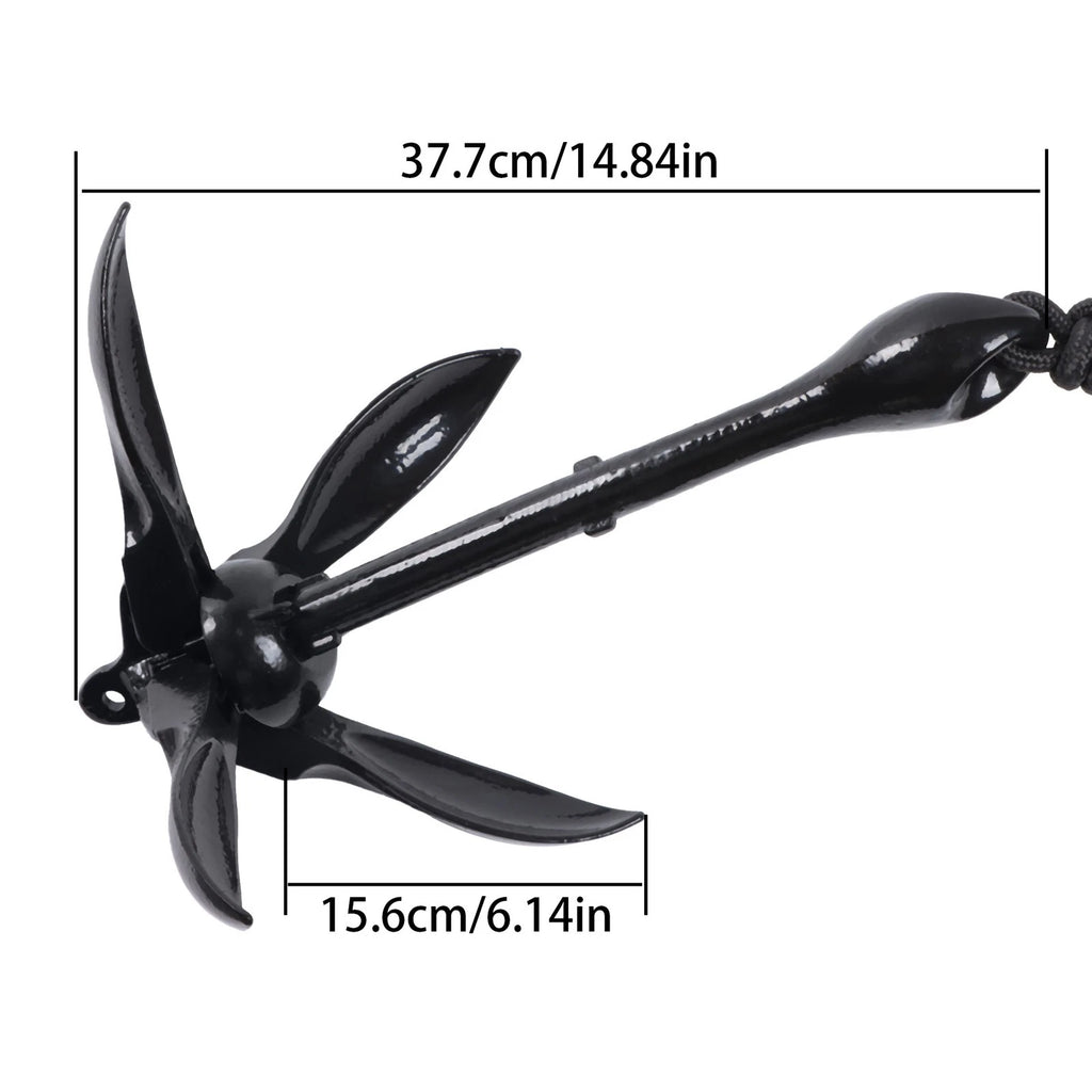 Folding Kayak Anchor Set 2.5kg for Grapnel Boat (USA)