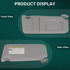 Gray Sun Visor for Toyota Camry (2007–2011) Right Passenger Side