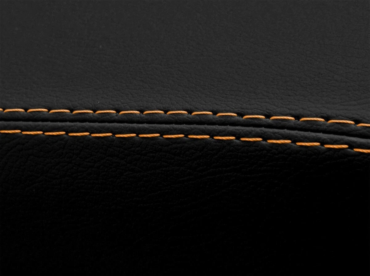 Leather Manual Shift Boot Cover for Ford Mustang (1987–1993) Orange Stitch