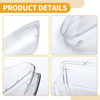 1 Pc Front Left Headlight Lens Cover for BMW X5 (2004-2006) Clear