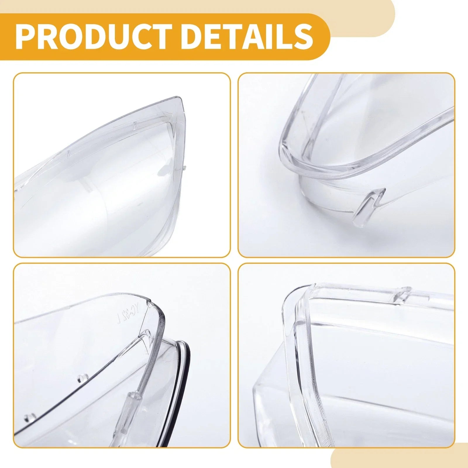 1 Pc Front Left Headlight Lens Cover for BMW X5 (2004-2006) Clear