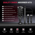 6x Front Struts and Rear Shocks with Sway Bars for 2014-2018 Silverado Sierra