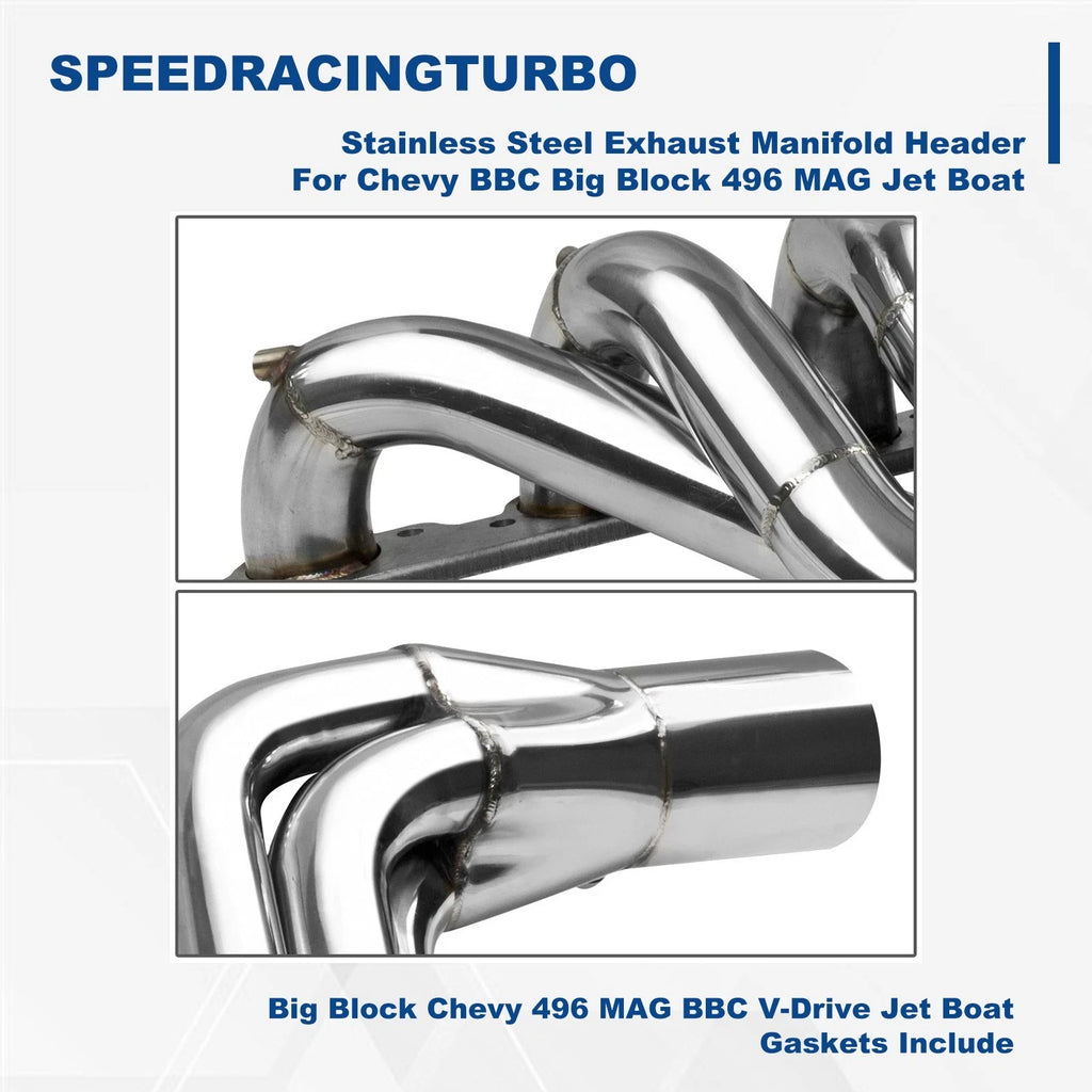 Stainless Steel Exhaust Manifold Header for Chevy Big Block 496