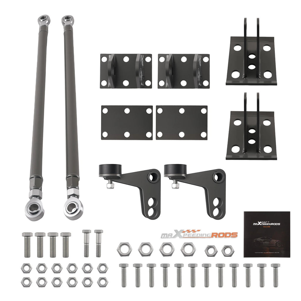 Rear Steel Traction Bar for GMC Sierra (1999–2018) 4mm Wall 2WD 4WD