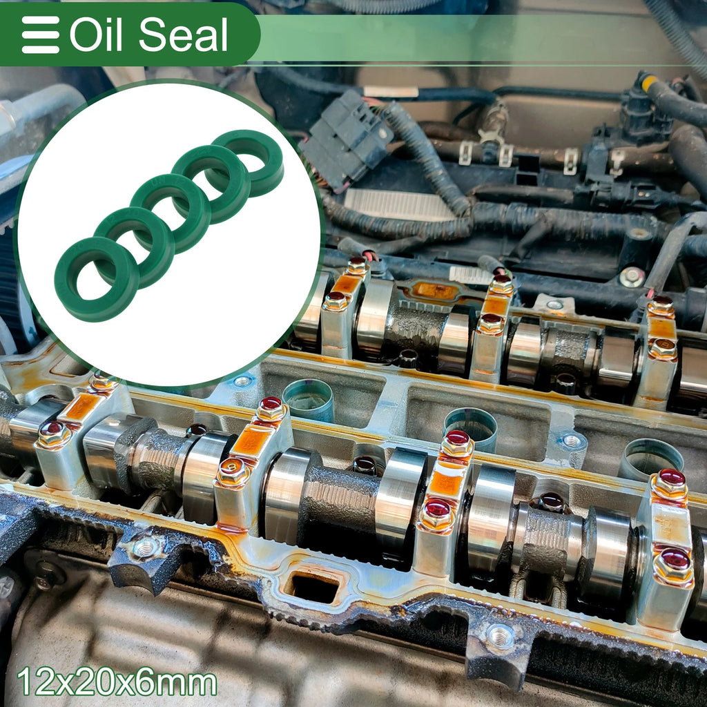 Set of 5 Oil Seal Rotary Shaft Seal 12x20x6mm for Various Models